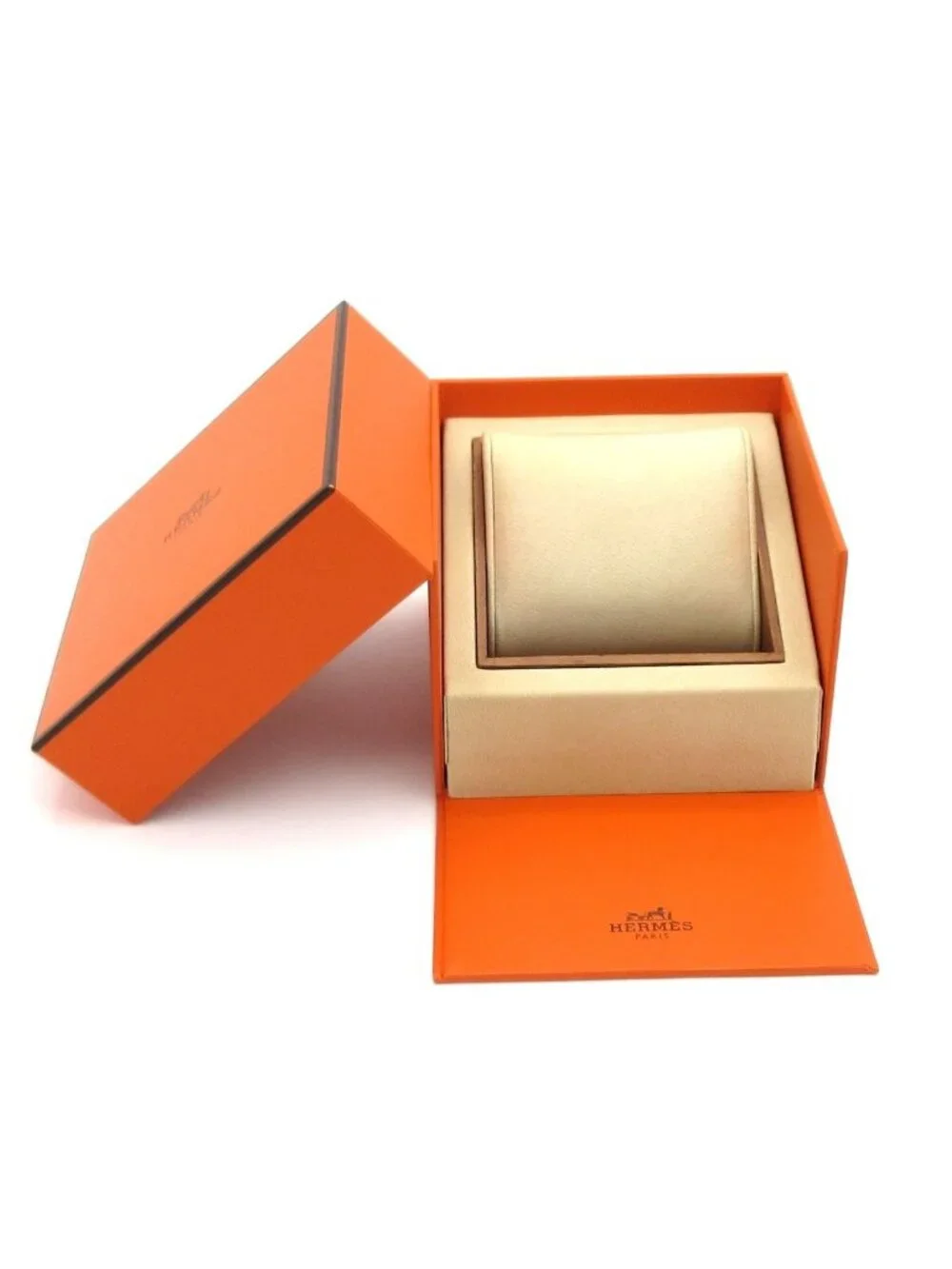Hermes Watch Cape God Leather Strap Silver